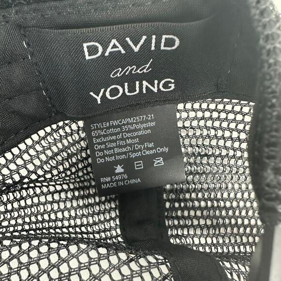 David and Young Womens Cat Mom Adjustable Grey Wash Distressed Baseball Hat OS - Picture 4 of 4